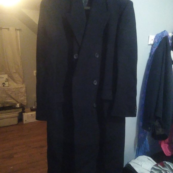 Men's Wool Dress Coat - Picture 5 of 5